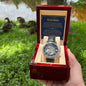 Braver Stronger Smarter Loved Openwork Watch