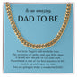 Gift For Dad To Be | Cuban Link Chain - Amazing Dad Blue