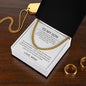 Gift For Son | Cuban Link Chain - Never Lose From Mom