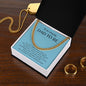 Gift For Dad To Be | Cuban Link Chain - Amazing Dad Blue