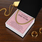 Gift For Dad To Be | Cuban Link Chain - Amazing Dad Pink