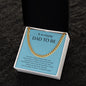 Gift For Dad To Be | Cuban Link Chain - Amazing Dad Blue