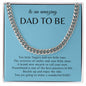 Gift For Dad To Be | Cuban Link Chain - Amazing Dad Blue