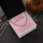 Gift For Dad To Be | Cuban Link Chain - Amazing Dad Pink
