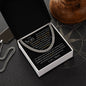 Gift For Son | Cuban Link Chain - Be Brave Be Strong From Mom
