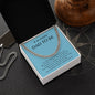 Gift For Dad To Be | Cuban Link Chain - Amazing Dad Blue
