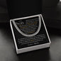 Gift For Son | Cuban Link Chain - Be Brave Be Strong From Mom