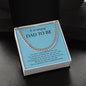 Gift For Dad To Be | Cuban Link Chain - Amazing Dad Blue