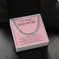 Gift For Dad To Be | Cuban Link Chain - Amazing Dad Pink