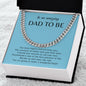 Gift For Dad To Be | Cuban Link Chain - Amazing Dad Blue