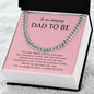 Gift For Dad To Be | Cuban Link Chain - Amazing Dad Pink