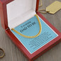 Gift For Dad To Be | Cuban Link Chain - Amazing Dad Blue