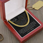 Gift For Son | Cuban Link Chain - Be Brave Be Strong From Mom