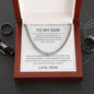 Gift For Son | Cuban Link Chain - Never Lose From Mom