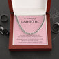 Gift For Dad To Be | Cuban Link Chain - Amazing Dad Pink