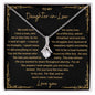 Gift For Daughter-in-Law | Alluring Beauty Necklace - Loyal Husband From Mother-In-Law