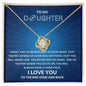 Gift For Daughter | Love Knot Necklace - Football