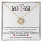 Love Knot Necklace - Baseball Mom