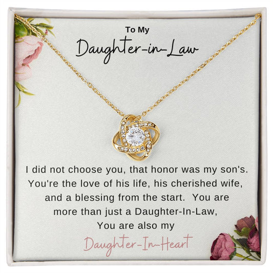 Gift For Daughter-In-Law | Love Knot Necklace