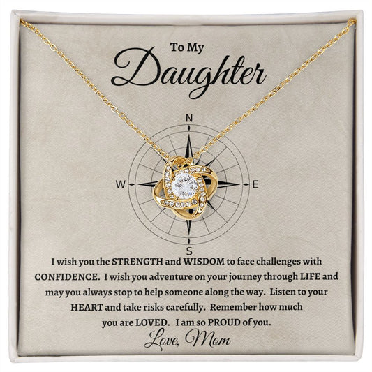 Gift For Daughter | Love Knot Necklace - Confidence From Mom