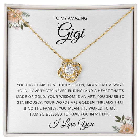 Love Knot Necklace to Gigi