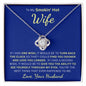 Gift For Smokin' Hot Wife | Love Knot Necklace - The Best Thing From Husband
