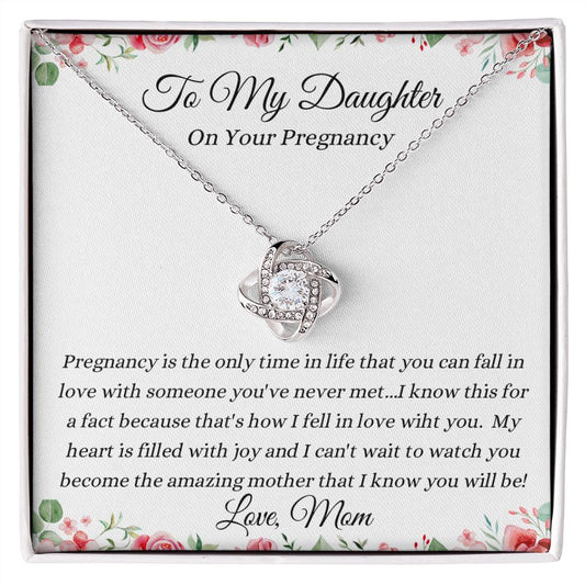 Love Knot Necklace for Pregnant Daughter