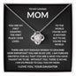 Gift For Mom | You Are The World Love Knot Necklace From Daughter