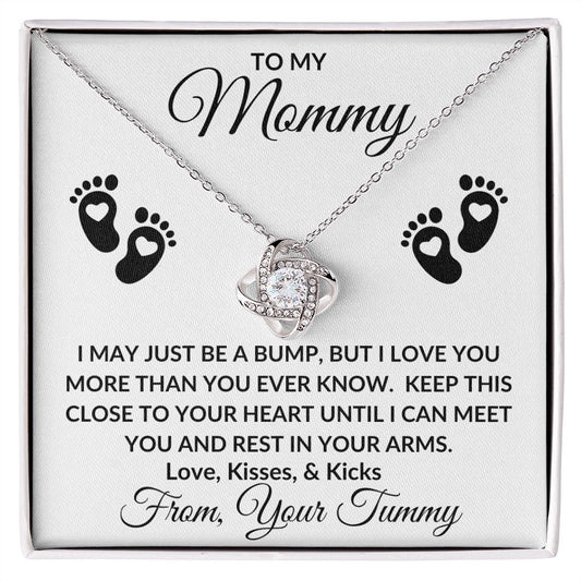 Gift For Mommy To Be | Love Knot Necklace - Bump
