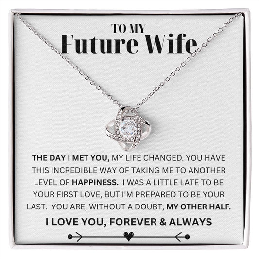 Gift For Future Wife | Love Knot Necklace - My Other Half