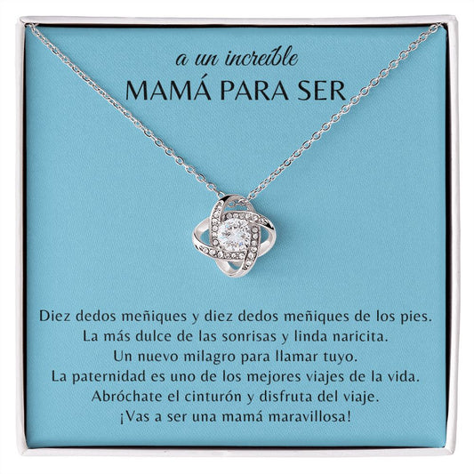 Gift For Mommy To Be | Love Knot Necklace | Mama Para Ser