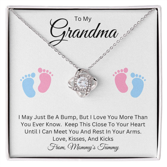 Gift For New Grandma | Love Knot Necklace From Mommy's Tummy