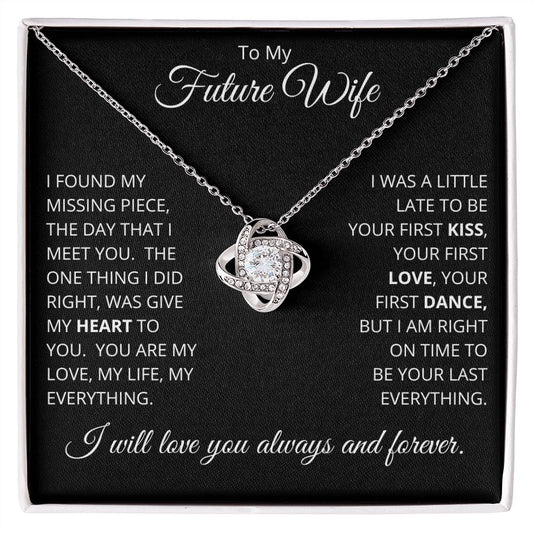Love Knot Necklace to Fiancé