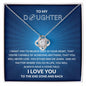 Gift For Daughter | Love Knot Necklace - Football