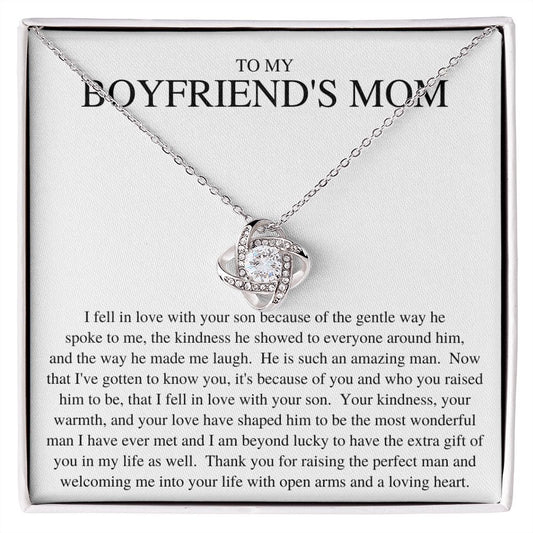 Gift For Boyfriend's Mom | Amazing Son Love Knot Necklace