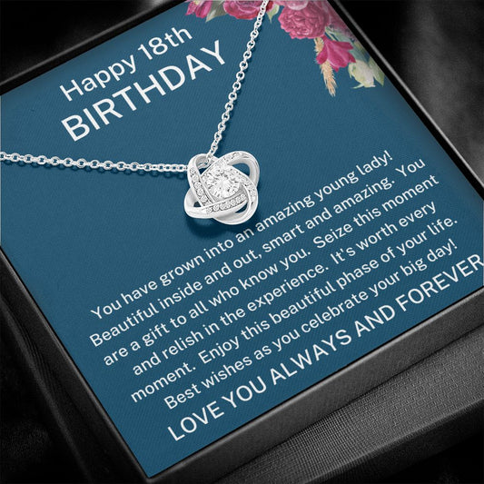 Love Knot Necklace - Happy 18th Birthday | Gift For Her