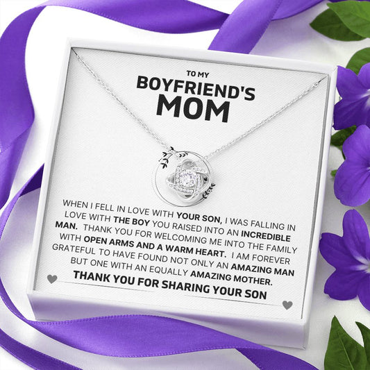 Gift For Boyfriend's Mom | Incredible Man Love Knot Necklace