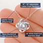 Gift For Daughter-In-Law | Love Knot Necklace - Daughter-in-Heart From Mother-In-Law