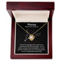 Gift For Her | Pisces Zodiac Sign | Love Knot Necklace