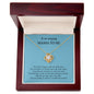 Gift For Mommy To Be | Love Knot Necklace - Amazing Mama Blue