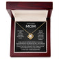Gift For Mom | You Are The World Love Knot Necklace From Daughter
