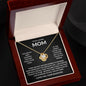 Gift For Mom | You Are The World Love Knot Necklace From Daughter