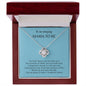 Gift For Mommy To Be | Love Knot Necklace - Amazing Mama Blue