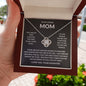 Gift For Mom | You Are The World Love Knot Necklace From Daughter
