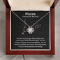 Gift For Her | Pisces Zodiac Sign | Love Knot Necklace