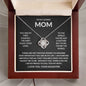 Gift For Mom | You Are The World Love Knot Necklace From Daughter