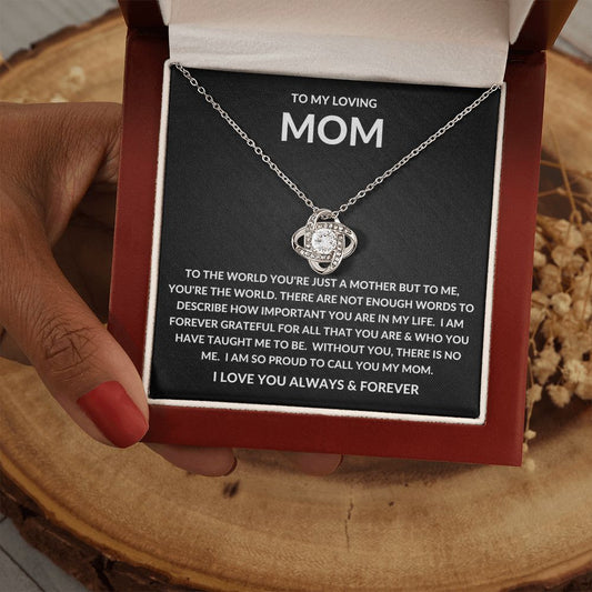 Gift For Mom | The World Love Knot Necklace