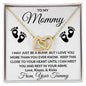 Gift For Mommy To Be | Interlocking Heart Necklace