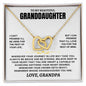 Gift For Granddaughter | Interlocking Heart Necklace - Love You From Grandpa
