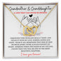 Interlocking Heart Necklace With Message Card